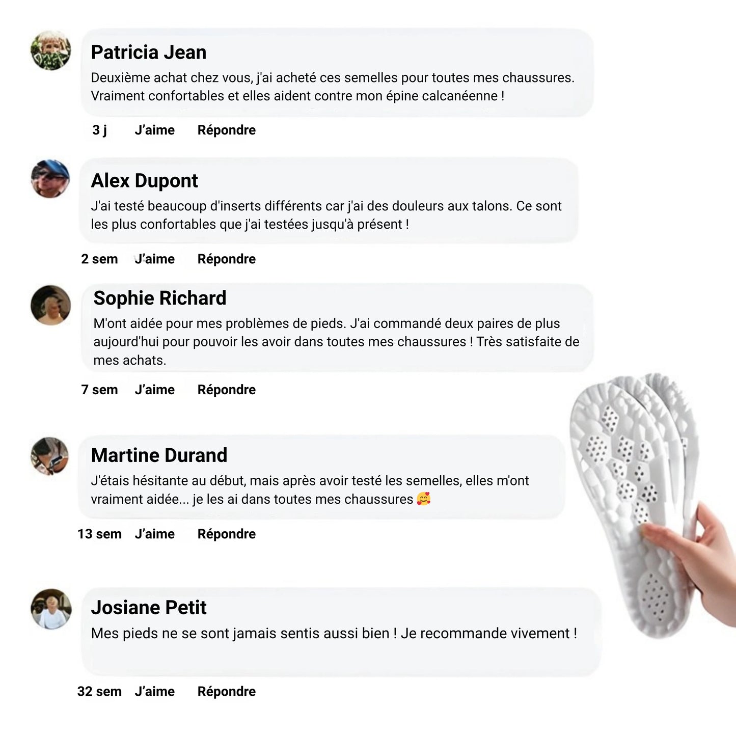 Semelles Heralis™ – Confort Nuage (Soulagement Immédiat)