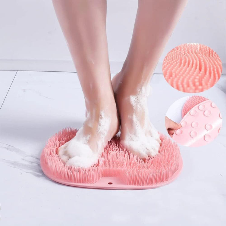 Tapis de gommage pour les pieds et le corps sous la douche